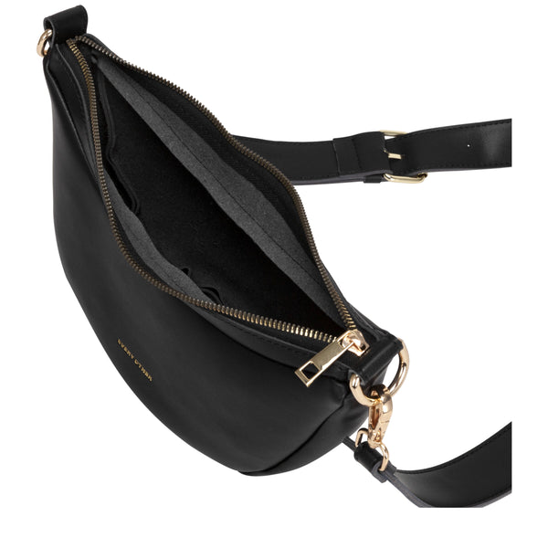 Single Strap Slouch Bag - Black