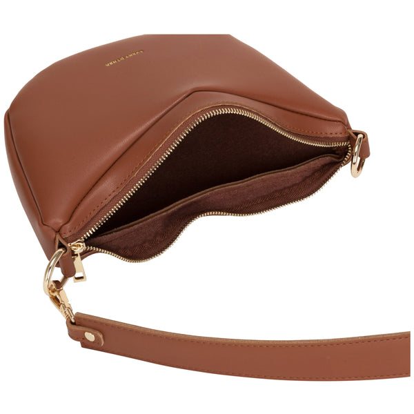 Single Strap Slouch Bag - Tan