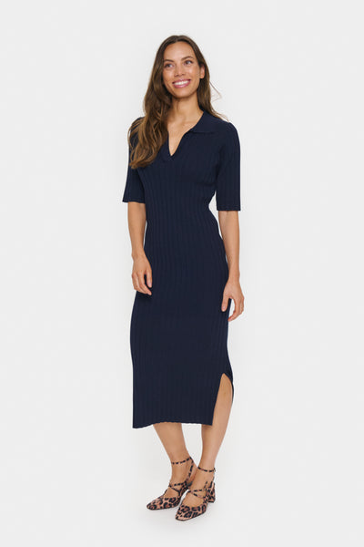 Juanna Polo Dress - Baritone Blue