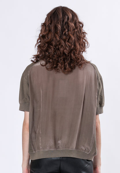 Citrine Short Sleeve Top - Khaki