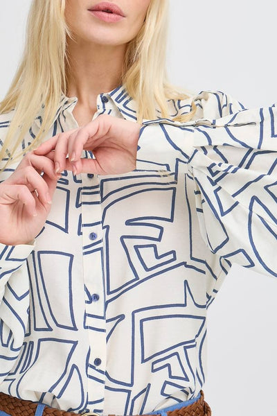 Ilya Shirt - Geo Outline Print