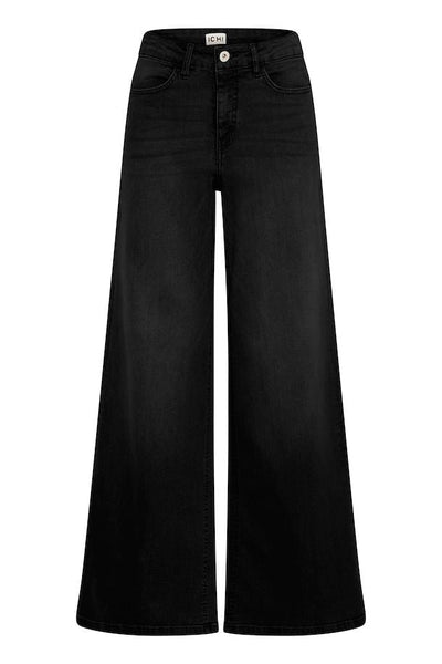 Twiggy Wide Leg Jeans - Raven